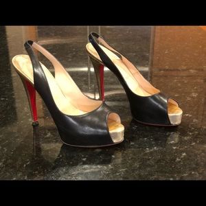 Christian Louboutin slingback heels 39.5